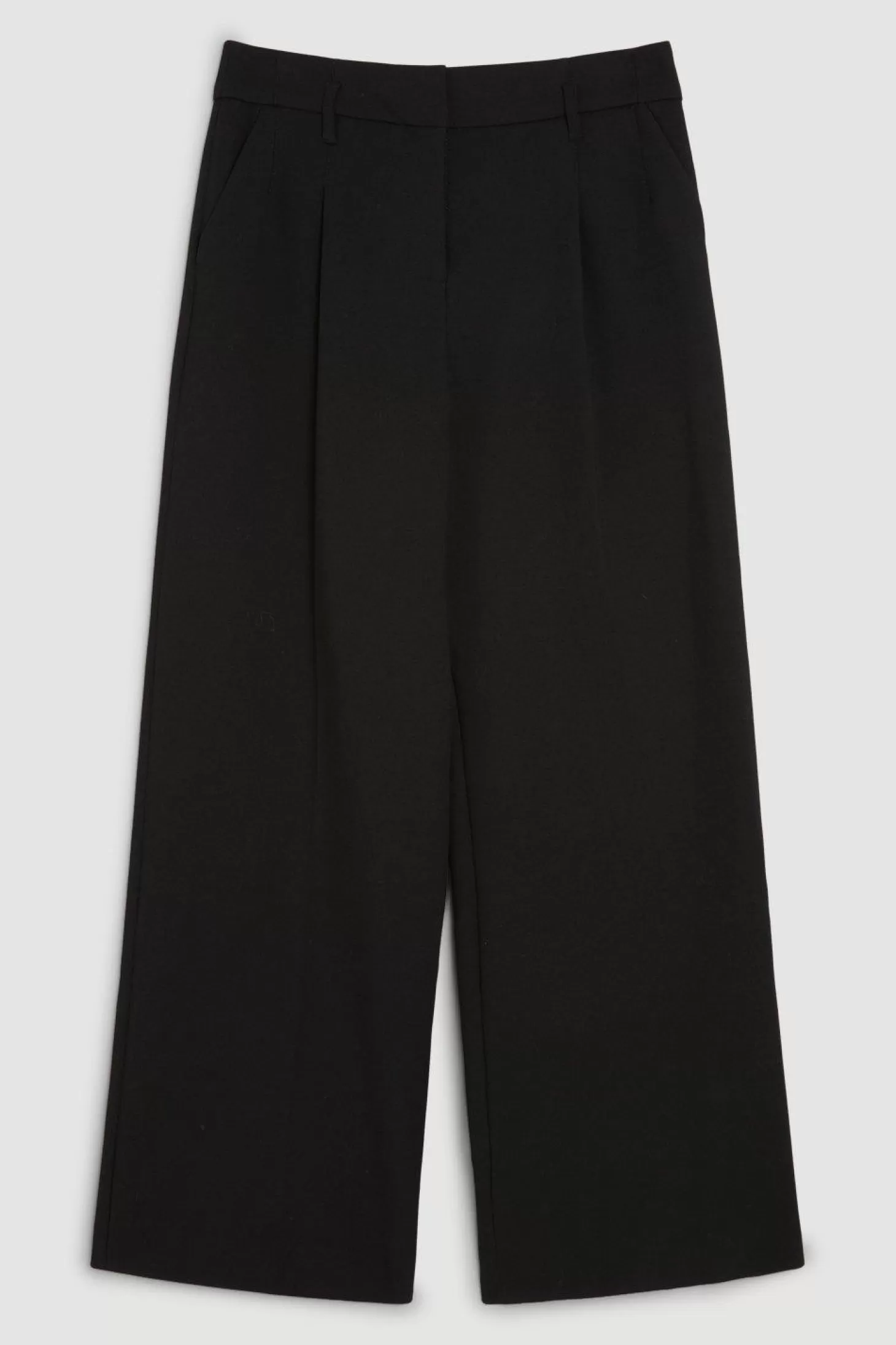 Karen Millen Tailored Compact Stretch Corset Waist Wide Leg Pants