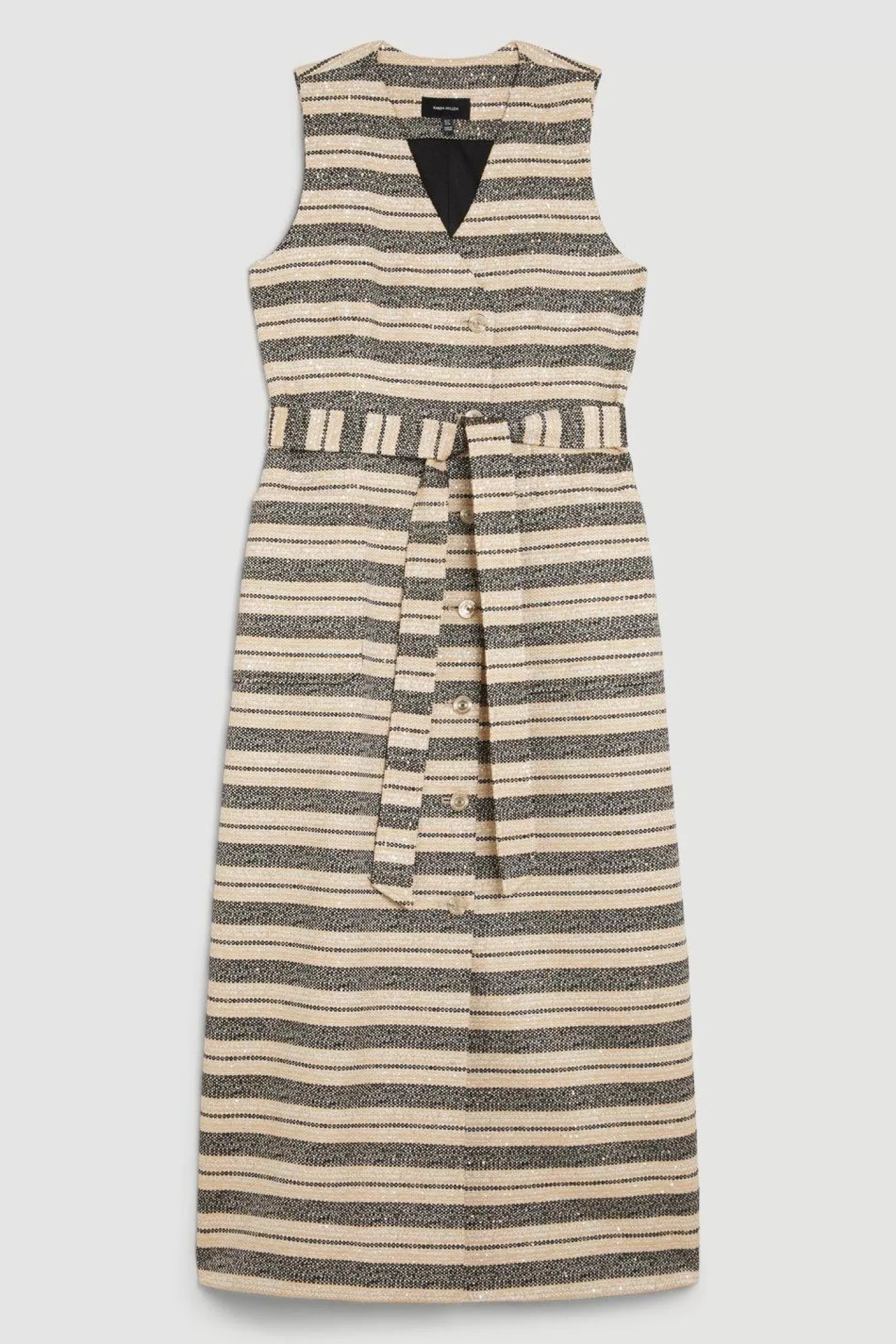 tailored_striped_tweed_belted_sleeveless_midi_dress_58752.webp Karen Millen Tailored Striped Tweed Belted Sleeveless Midi Dress