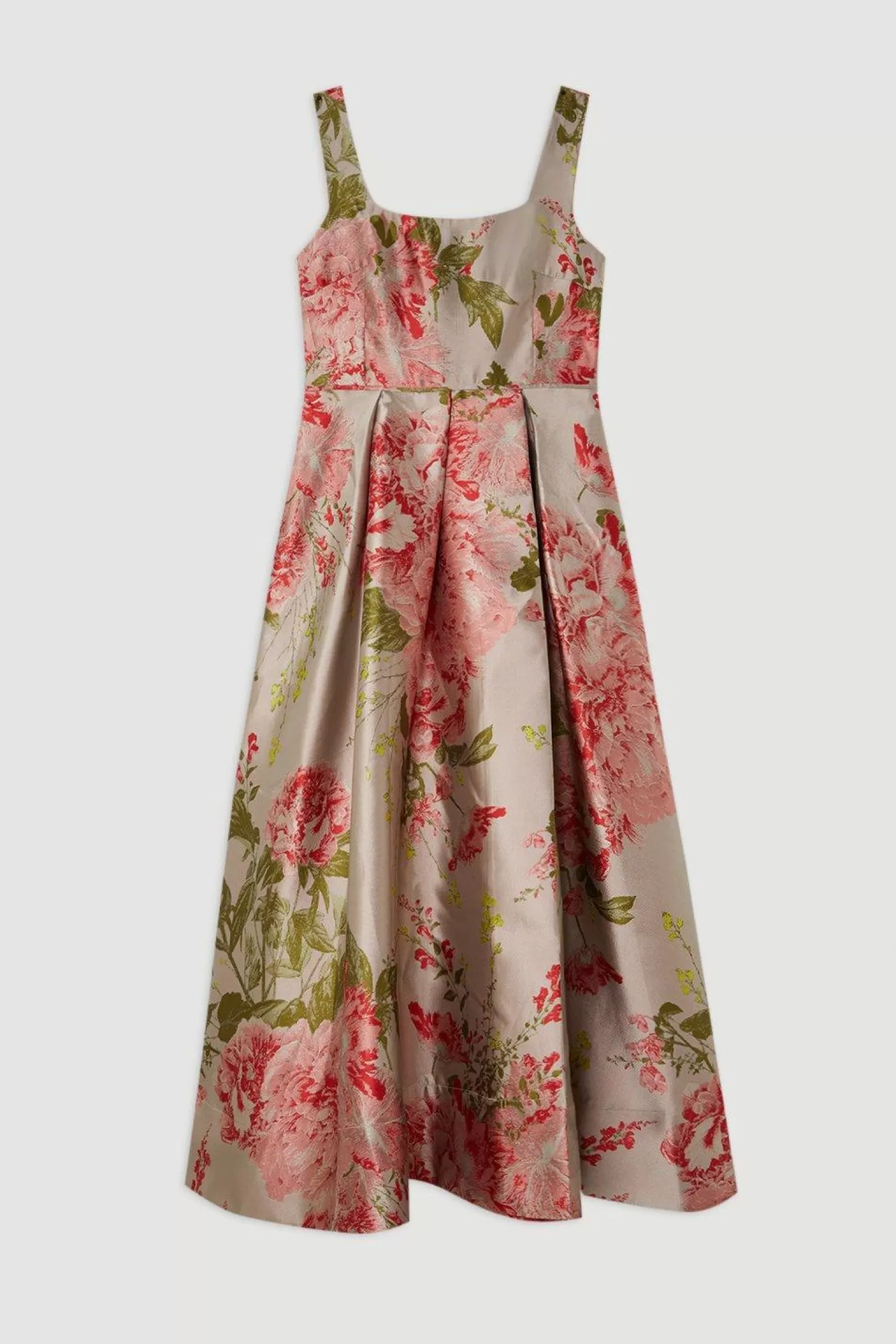Karen Millen Vintage Print Prom Woven Maxi Dress